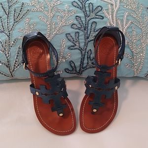 Tory Burch Phoebe Blue Sandal Size 7